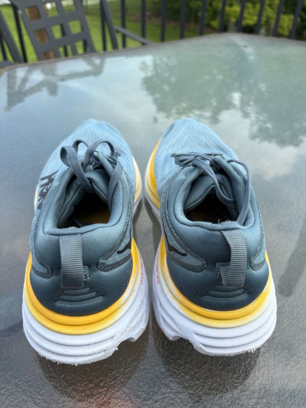 Hoka One One Bondi 8 Goblin Blue Mountain Spring Running Men 10 D Pre-Owned - Picture 3 of 9